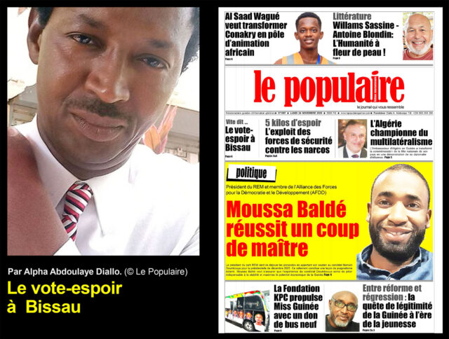 Le vote-espoir à Bissau