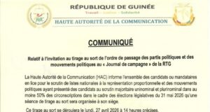 Guinée/éléctions: la HAC annonce le tirage au sort du passage des candidats fixé au 27 avril