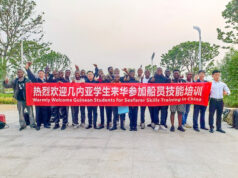 Les premiers stagiaires marins guinéens de SimFer partent pour la Chine