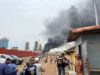 Conakry: un incendie majeur s’est produit sur l’ancien dépôt de carburant de Kaloum, ce week-end !