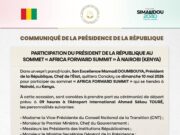Mamadi Doumbouya sera à Nairobi pour le sommet « Africa Forward »