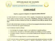 Silence électoral obligatoire : la HAC met en garde à la veille du 31 mai