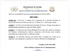 Guinée : la HAC lève la sanction contre « Évasion TV » et impose son retour sur Canal+