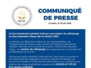 Le Gouvernement guinéen instaure une session de rattrapage pour le Baccalauréat unique dès la session 2026