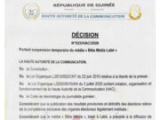 Guinée: La HAC) a suspend Béta Média Labé pour une durée de 5 mois, après la diffusion de résultats électoraux non officiels !