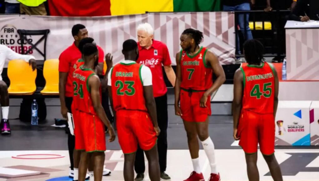 Basket ball: La Guinée chute encore face à la Tunisie et s’incline pour la deuxième fois consécutive