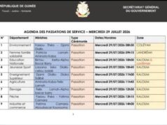 Guinée: voici le programme de passation de services des ministres, ce mercredi 27 juillet