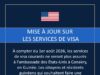 À compter du 1er août 2026, plusieurs ambassades et consulats américains en Afrique ne proposeront plus de services de visa courants, notamment l’ambassade des États-Unis à Conakry, en Guinée