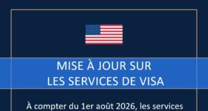 À compter du 1er août 2026, plusieurs ambassades et consulats américains en Afrique ne proposeront plus de services de visa courants, notamment l’ambassade des États-Unis à Conakry, en Guinée