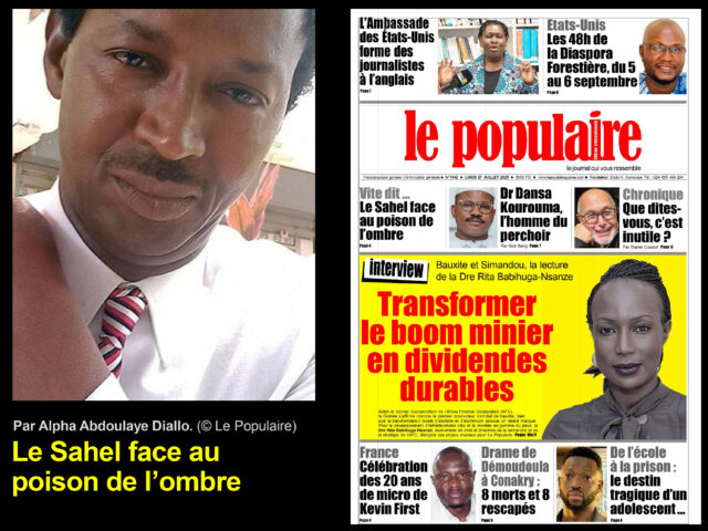 Le Sahel face au poison de l’ombre