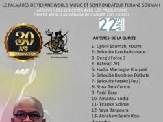 Tidiane Soumah : 22 ans de succès pour la musique guinéenne et africaine au Canada