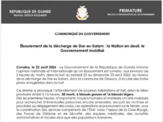Éboulement à Dar-es-Salam/Conakry : 30 morts et 22 blessés (Gouvernement)