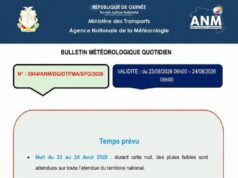 Guinée : des pluies faibles attendues sur l’ensemble du territoire (ANM)