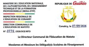 Guinée: Les frais de réinscription et d’inscription scolaire fixés entre 100 000 et 150 000 Gnf