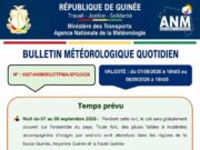 Guinée : pluies et orages annoncés, vigilance dans plusieurs régions du 7 au 8 septembre !