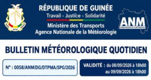 Guinée : des pluies attendues, mais une journée sous le signe de l’accalmie, demain mercredi 9 septembre