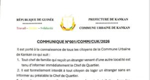 « Désormais, tout chef de famille accueillant une personne venue d’une autre localité devra en informer immédiatement le chef de quartier », Mairie de Kankan
