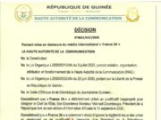 Guinée : la HAC met France 24 en demeure après des propos jugés offensants envers le président Doumbouya