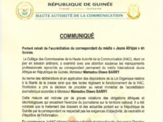La HAC retire l’accréditation du correspondant de Jeune Afrique en Guinée