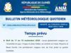 Guinée/Météo : la Guinée sous un ciel nuageux, entre faibles pluies et risques d’orages