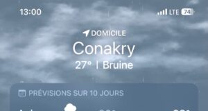 Conakry s’apprête à traverser une longue séquence de précipitations continues…, (prévisions météo)
