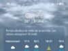 Conakry: La pluie devrait se poursuivre lundi et mardi, avec un risque de précipitations évalué à 100% !