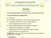 Guinée: la HAC interdit dix Web TV et deux sites d’information