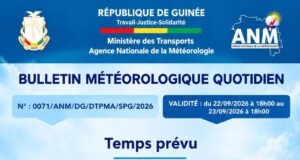 Guinée : de fortes pluies attendues cette nuit et demain encore, l’ANM appelle à la vigilance