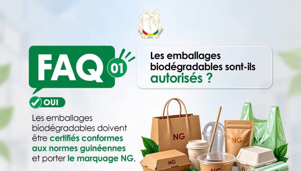 Plastique jetable : ce qui disparaît et ce qui reste autorisé en Guinée