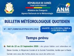 Guinée : de fortes pluies attendues encore, vigilance renforcée sur l’ensemble du territoire (ANM)