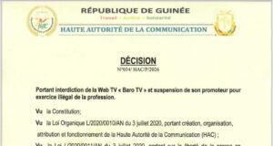 Guinée : la HAC interdit Baro TV et suspend son promoteur pour exercice illégal