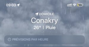 Conakry sous la pluie encore: une semaine placée sous le signe des averses