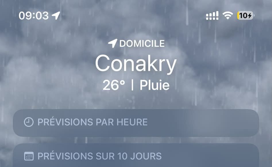 Conakry sous la pluie encore: une semaine placée sous le signe des averses