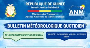 Guinée: orages nocturnes et pluies attendus dans plusieurs régions du 30 septembre au 1er octobre (ANM)