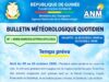 Guinée : des averses orageuses attendues sur le littoral, un temps variable annoncé sur l’ensemble du pays (ANM)