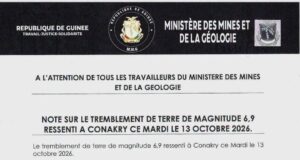 Guinée : un séisme de magnitude 6,9 enregistré dans l’Atlantique, à plus de 1 000 km de Conakry