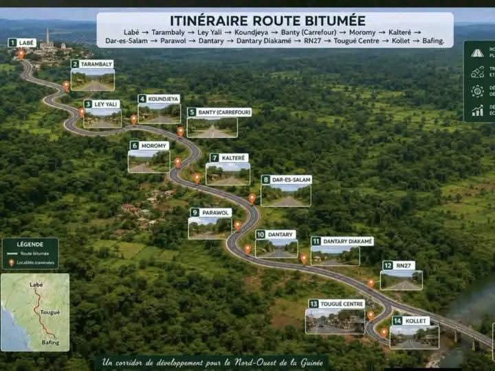 Corridor routier Labé–Tougué–Bafing : un axe stratégique pour le désenclavement et le développement territorial